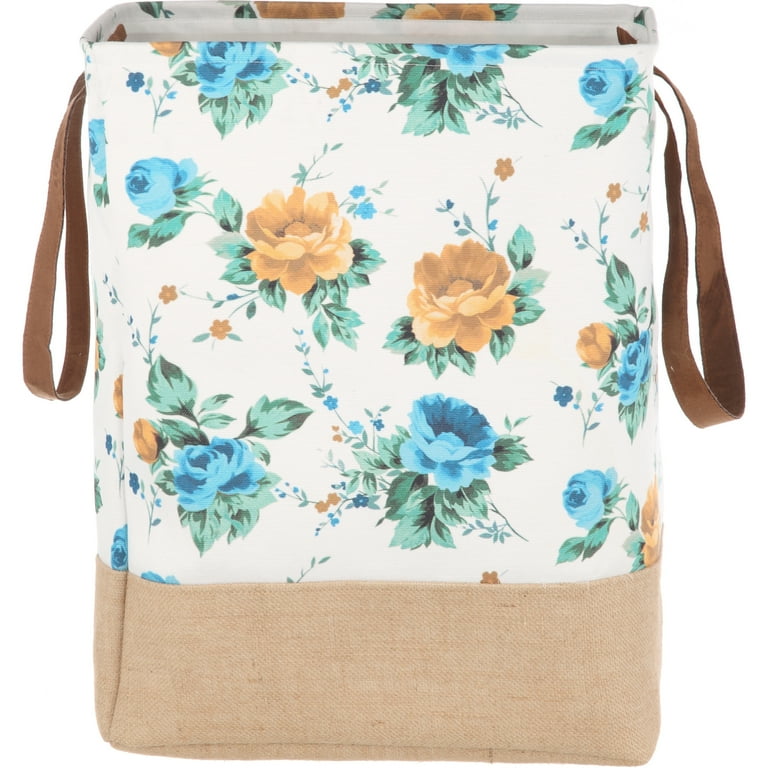 The Pioneer Woman Sweet Rose Canvas Large Laundry Hamper Storage NWT The Pioneer Woman Sweet Rose Canvas Large Laundry Hamper Storage NWT